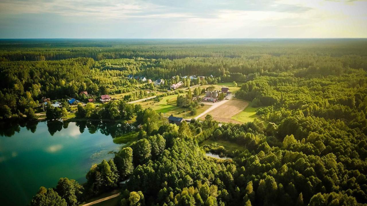 "Rowerowa Przystan" Turystyka Wiejska Nad Jeziorem Serwy W Sercu Puszczy Sucha Rzeczka Exterior foto